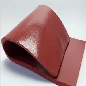 Rouleau de feuille de caoutchouc d'éponge de mousse de silicone de couleur grise de surface lisse